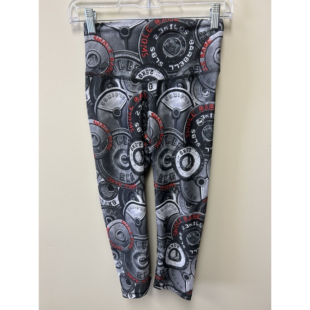 ABS2B Womens Workout Gym Leggings Size Medium Swole Babe